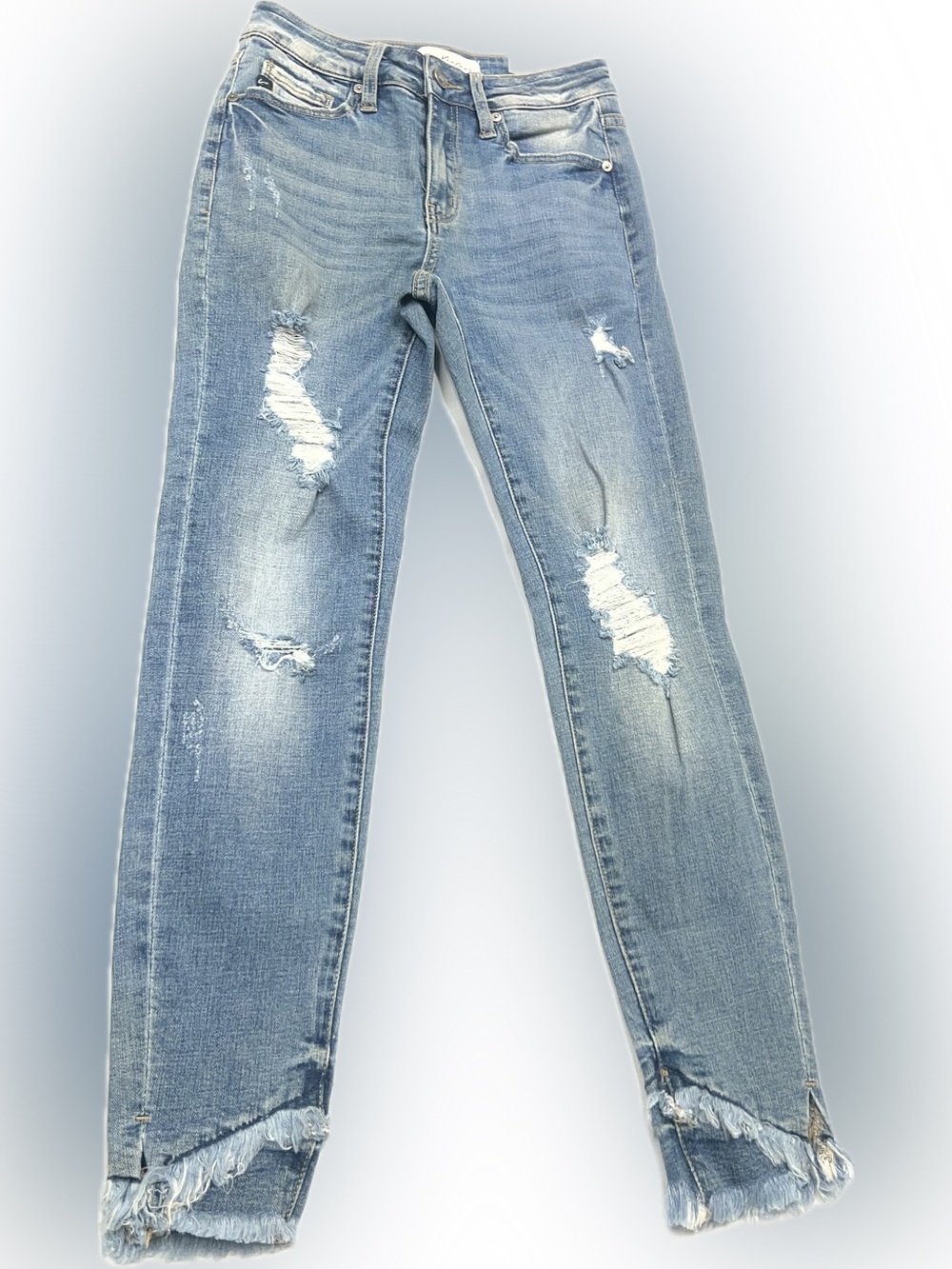 KanCan Light Blue Distressed skinny Leg Jeans